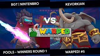 Warped #5 - Rivals 2 - Nintenbro (Clairen) vs Kevorkian (Loxodont) - Pools - Winners Round 1