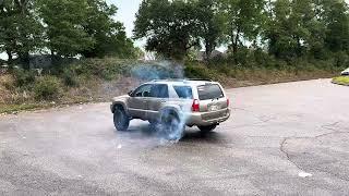 Drifting a Toyota 4Runner.