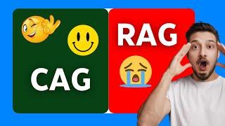  Say Goodbye RAG - CAG is 40x faster than RAG | RAG vs CAG