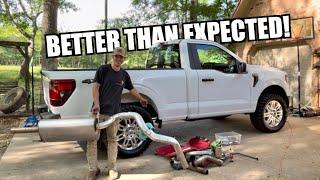 HOMEMADE MUFFLER DELETE - 2024 F150 SOUNDS SICK!