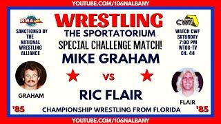 Mike Graham vs Ric Flair (1985) (Wahoo & Jesse Barr Interfere) (Championship Wrestling From Florida)