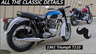 Beautiful Vintage Triumph T110 - A True Classic Motorcycle - Wahoo!