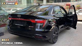 New Hyundai Verna Sx(O) 1.5L Turbo Black Rs 15.99L - Top Model | Most Detailed Walkaround Review!