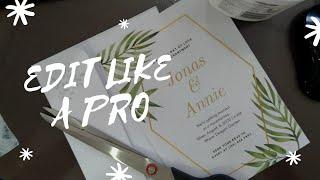 DIY Wedding Invitation plus envelope  | Budget |  Vaneth Channel