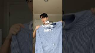 DIY Cropped Shirt Trend #fashion