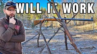 Bushcraft Gun Rest with the Schultz & Larsen Otterup M70