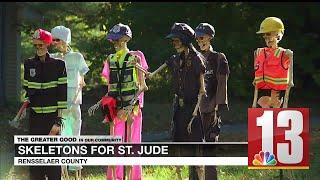 Elaborate Poestenkill Halloween display raises money for St. Jude