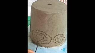 cement planters | #diy