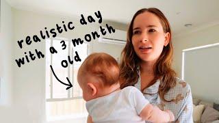 VLOG: spend the day with me and my 3 month old (realistic day, op shop haul & postpartum workout)