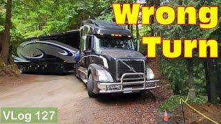 HUGE RV, We didn't pay attention!! WHAT to do? Detour, Wildfire. HDT RV. Fulltime RV Life. RV couple