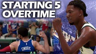 NBA 2K25 Starting 5 - Overtime 76ers vs Bucks!