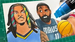 Drawing The MOST Entertaining NBA Team!  