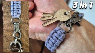 Make a Paracord Bracelet Keyfob and Lanyard in One #paracordbracelet