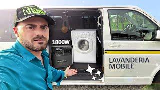 LAVATRICE in VAN grazie alla BLUETTI AC180