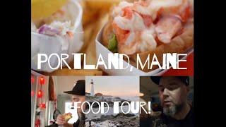 Portland, Maine Food Tour! Lobster rolls, Oysters and more !