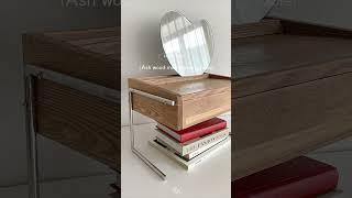 Ash wood mini dressing table (애쉬 원목 미니 화장대) 
