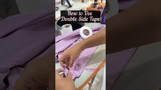 How to Use Double Side Tape