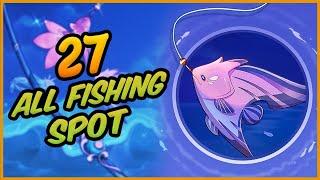 All Fishing Spots Location Genshin Impact