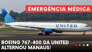 Passageiro com sinais de ataque cardíaco, avião da United faz pouso de emergência em Manaus