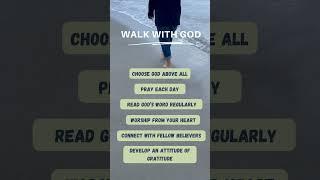 Walking with God!