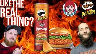 Wendy’s® Pringles® SPICY CHICKEN CHIPS FLAVOR Review! With Colin  