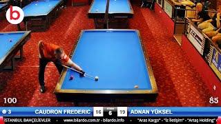 Frederic Caudron vs ADNAN YÜKSEL | 22.BİLARDOMAX BALABAN-THEORY HANDICAP 3 Cushion Billiards LEAGUE