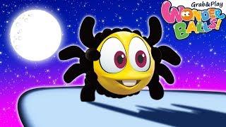 Funny Squishy Balls Playing With Spider Shadows | Cartoons For Children Wonderballs Official