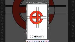 EF letter Logo Design in Adobe Illustrator Tutorial - The Logo Design Process From Start To Finish