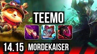 TEEMO vs MORDEKAISER (TOP) | Rank 6 Teemo, Dominating | BR Grandmaster | 14.15