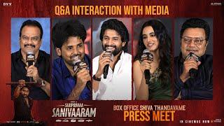 Saripodhaa Sanivaaram Team Q&A Interaction With Media At Press Meet | YouWe Media