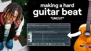 KookUp making a hard guitar beat from scratch (uncut, no edits)