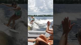 Surfing, foiling, and more behind the Cobalt R31 Surf – good times with friends and fam on the lake!