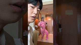 들었다 놨다 했던 핑크 옷 선물 드리고 음악 틀어 봤더니… #정선호 #shorts #pink