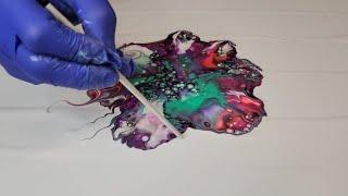 Wicked Splatter Bloom - Technique a Week/Acrylic Pour Bloom