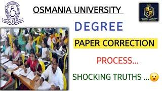  PAPER CORRECTION PROCESS || OSMANIA UNIVERSITY || SHOCKING FACTS 🫣  || DEGREE  @shivanipallela