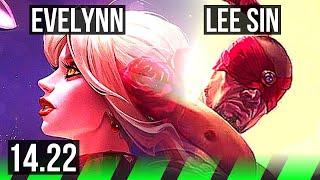 EVELYNN vs LEE SIN (JGL) | 500+ games | KR Master | 14.22