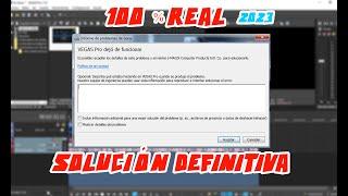 Vegas Pro dejó de funcionar !SOLUCION DEFINITIVA 100% REAL!