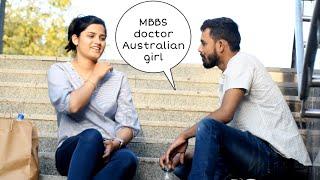 MBBS doctor Australian girl | Approach marriage  prank || Vivek golden