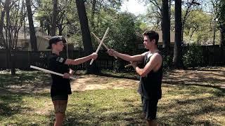 "Heaven 4" - Sinawali Double Stick Fighting Drill [Arnis/Escrima/Kali] - Makeshift Dojo