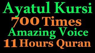 11 Hours Quran | Ayatul kursi 700X | Ayatul Kursi Quran Recitation | Black Screen long Quran video