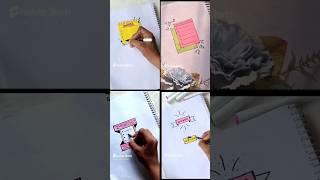 Cute sticky notes idea to fill your notebook| how to make sticky notes| Crafty hacks|#craft #shorts