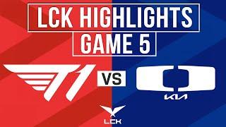 T1 vs DK Highlights Game 5 | LCK 2024 Regional Finals | T1 vs Dplus KIA