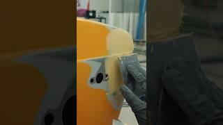 Как вывести ребро шпатлевкой?  #кузовнойремонт #автомаляр #шпатлевка
