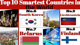 Top 10 Smartest Countries in the World 2024 | EARTH DATA LIST