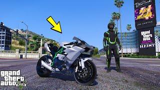 GTA 5 Sòng Bạc Hoàng Gia #1: Siêu Môtô Ninja H2R Đại Chiến Không Bất Tử Đi Cướp Toàn Bộ Các Trụ ATM