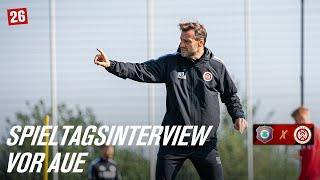 SPIELTAGSINTERVIEW vor FC Erzgebirge Aue vs. SV Wehen Wiesbaden | 3. Liga | 7. Spieltag