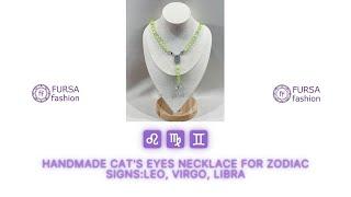 FURSA Fashion handmade cat's eye necklace