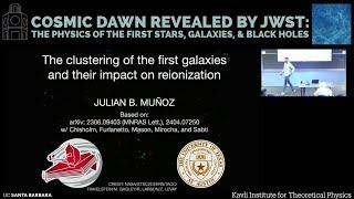 The clustering of the first galaxies and their impact on reionization (H) ▸ Julian Munoz (Texas)