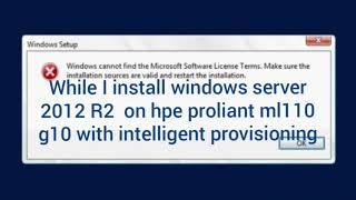 Fixing error "windows cannot find the Microsoft software licence term" on server OS installation