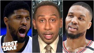 'Don't mess with Dame Dolla' - Stephen A. reacts to Lillard's beef with Paul George | First Take